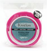 Knitlon Nylon Knitting Ribbon, Hot Pink, 90m x 25mm